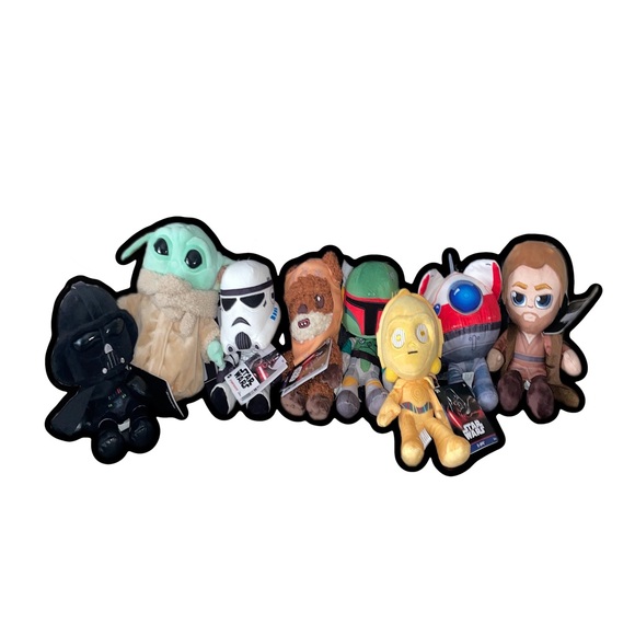 Mattel Star Wars Plush Set of 8 - Picture 2 of 10
